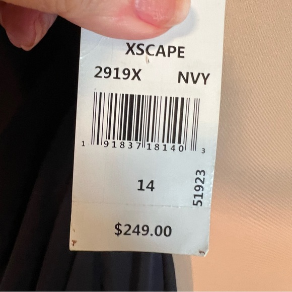 XSCAPE Navy Floor Length  Evening Gown
NWT (Firm Price) - Picture 11 of 12
